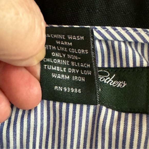 Men’s Brooks Brothers Country Club Size 38 x 32 Black Polyester Dress Pants - Picture 11 of 11